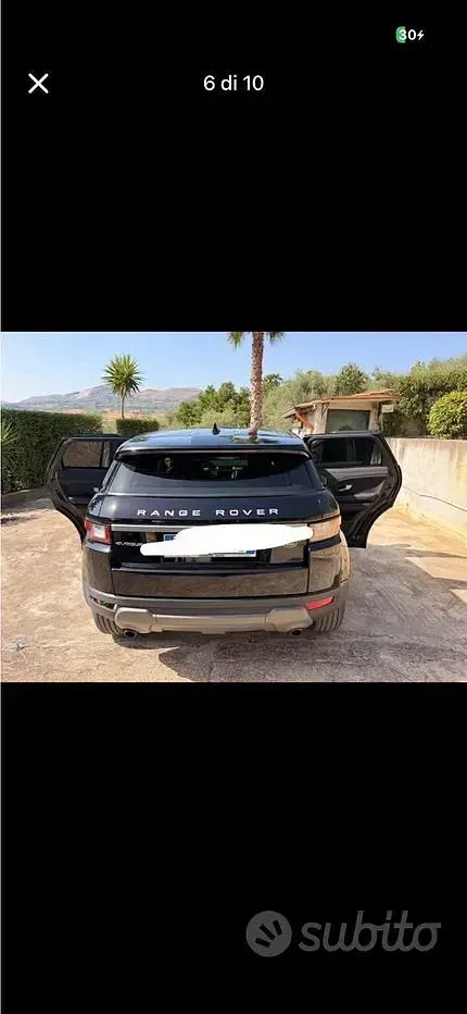 Usata Land Rover Range Rover evoque 2018 Nero