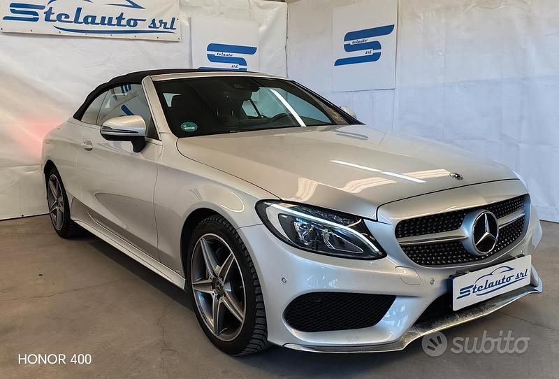 Usata Mercedes C220 Premium 170 CV (125 kW) 2018 Grigio Cabrio