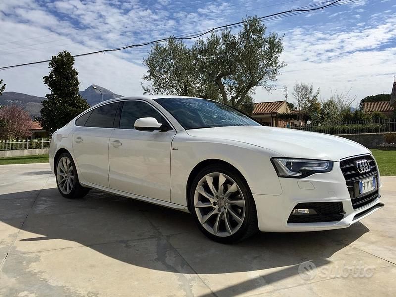 Usata Audi A5 S-Line 177 CV (130 kW) 2013 Bianco Coupé