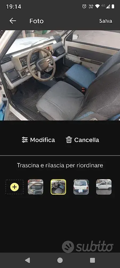 Usata Fiat Panda Young 54 CV (39 kW) 2002 Bianco Berlina