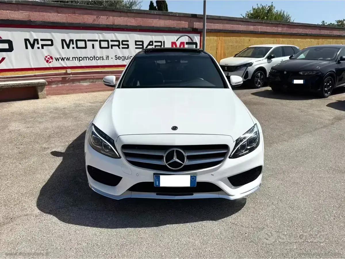 Usata Mercedes C220 Premium Plus 194 CV (142 kW) 2018 Bianco Berlina