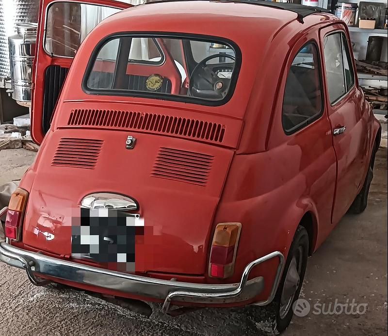 Usata Fiat 500 1960 Rosso Utilitaria