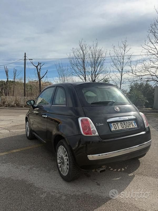 Usata Fiat 500 Lounge 69 CV (50 kW) 2009 Nero Cabrio