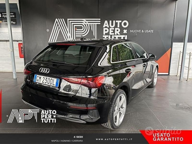 Usata Audi A3 Advanced 150 CV (110 kW) 2022 Nero Berlina
