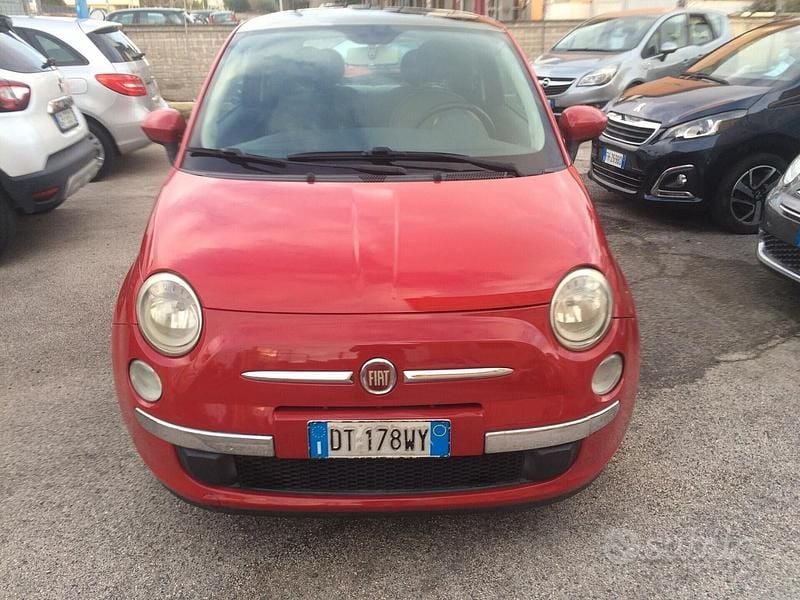 Usata Fiat 500 Lounge 69 CV (50 kW) 2009 Rosso Cabrio