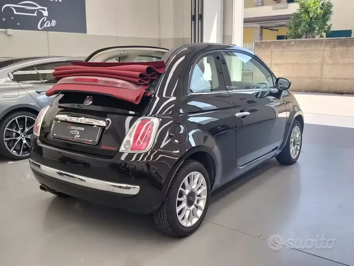 Usata Fiat 500C Lounge 69 CV (50 kW) 2014 Nero Cabrio