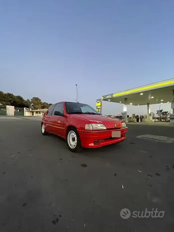 Usata Peugeot 106 98 CV (72 kW) 1996 Rosso Utilitaria