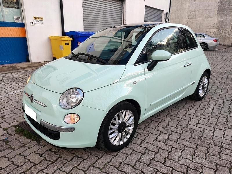 Usata Fiat 500 Lounge 69 CV (50 kW) 2015 Verde Berlina