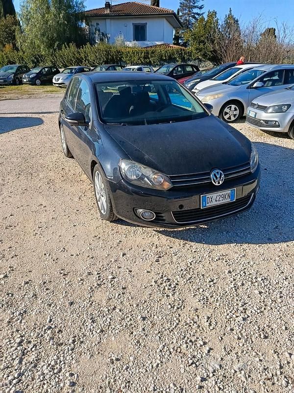 Usata VW Golf VI Highline 122 CV (89 kW) 2009 Nero Utilitaria