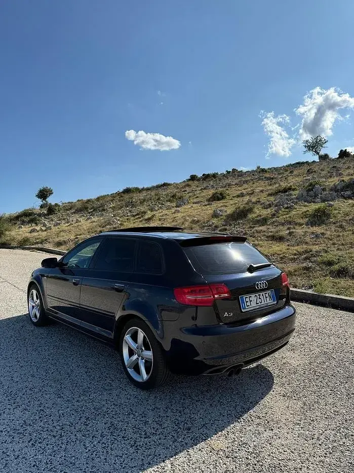 Usata Audi A3 S-Line 170 CV (125 kW) 2010 Blu Utilitaria