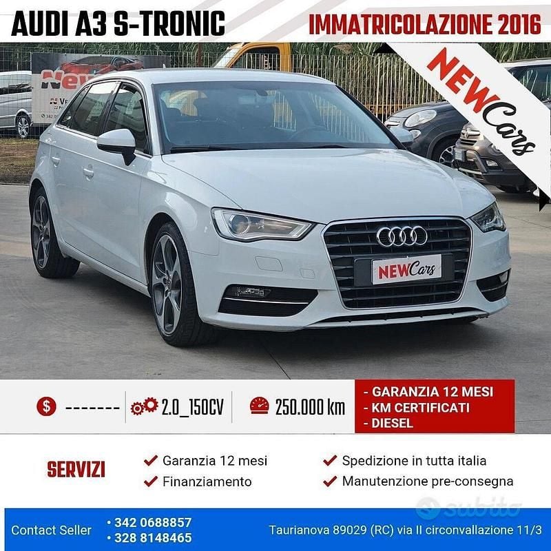 Bianco Usata 2016 Audi A3 Tre volumi | 10.500 € (Ottimo prezzo) - Immagine 1/4