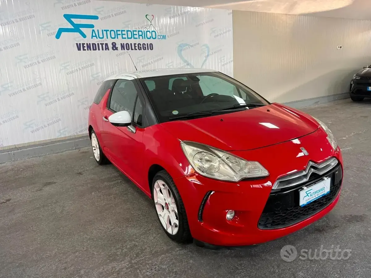 Usata DS Automobiles DS3 So Chic 92 CV (67 kW) 2010 Rosso Coupé