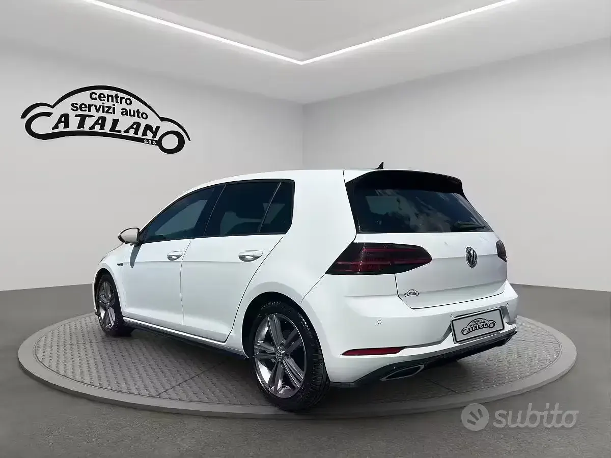 Usata VW Golf VII R-line 150 CV (110 kW) 2019 Bianco Berlina