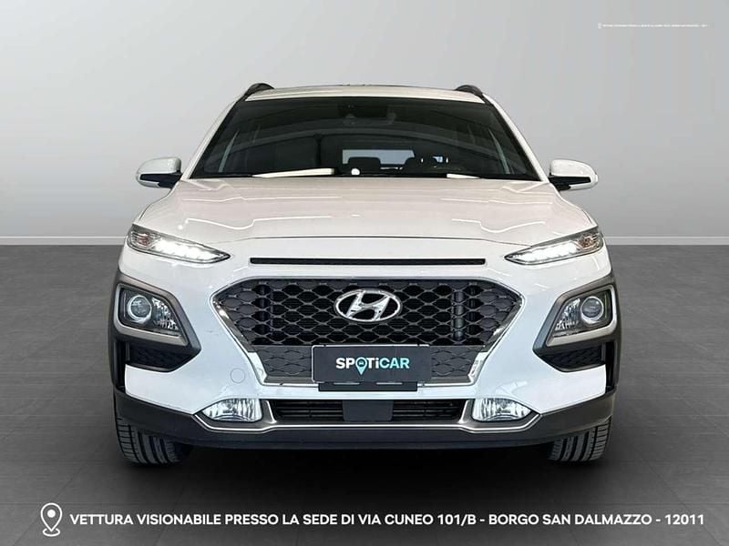 Usata Hyundai Kona Style 136 CV (100 kW) 2019 0q bianco puro SUV