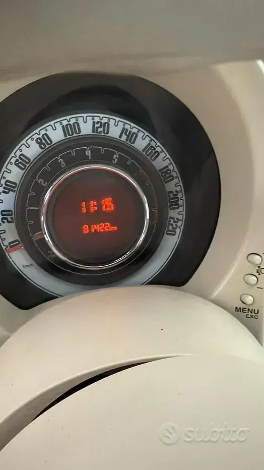 Usata Fiat 500 69 CV (50 kW) 2009 Bianco Cabrio