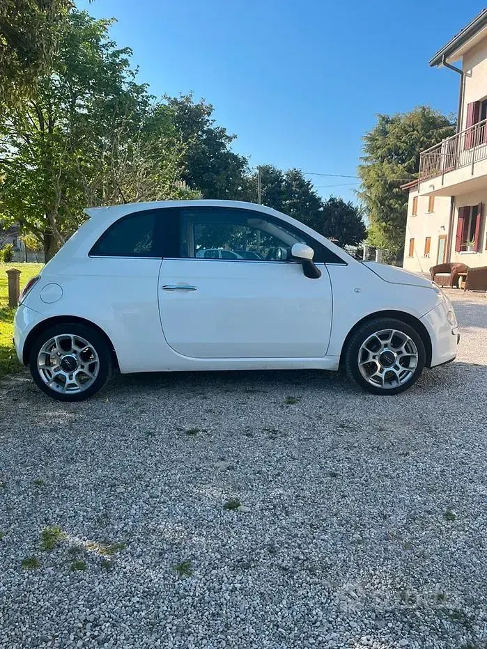Usata Fiat 500 75 CV (55 kW) 2007 Bianco Berlina