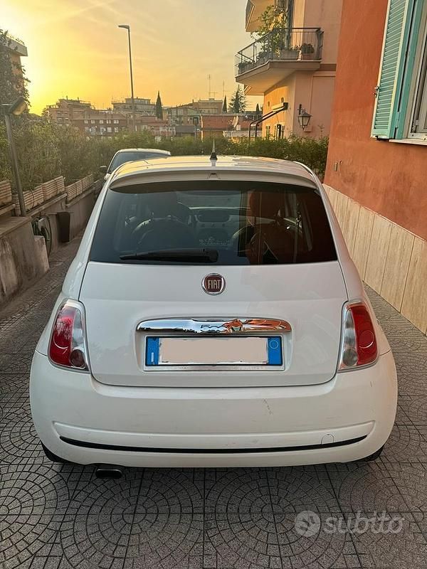 Usata Fiat 500 Sport 75 CV (55 kW) 2009 Bianco Cabrio