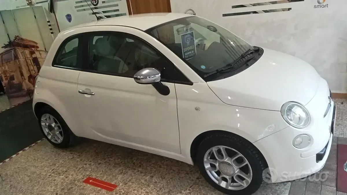 Usata Fiat 500 69 CV (50 kW) 2009 Bianco Cabrio