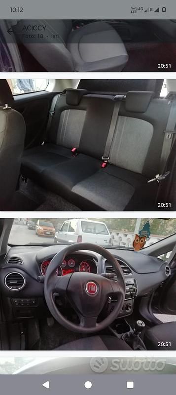 Usata Fiat Punto 65 CV (47 kW) 2015 Blu Utilitaria
