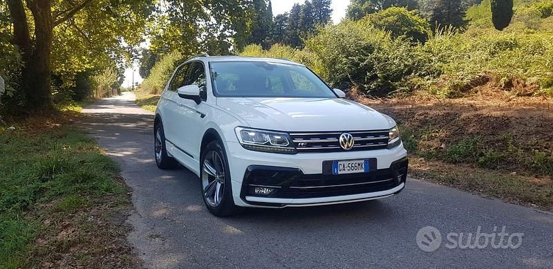 Usata VW Tiguan R-line 150 CV (110 kW) 2020 Bianco SUV