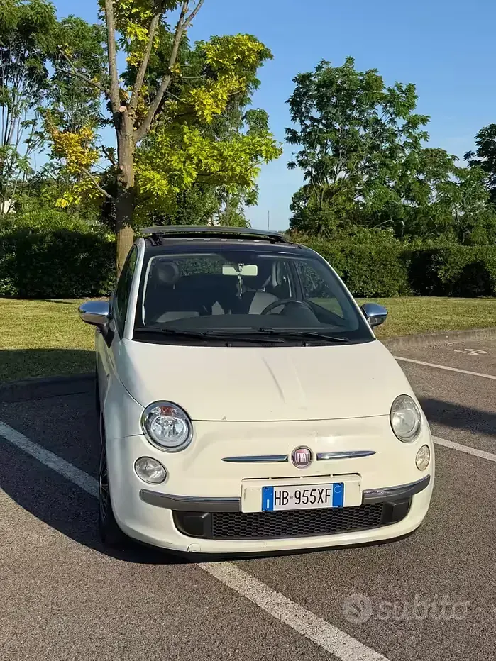 Usata Fiat 500 95 CV (69 kW) 2010 Bianco Coupé