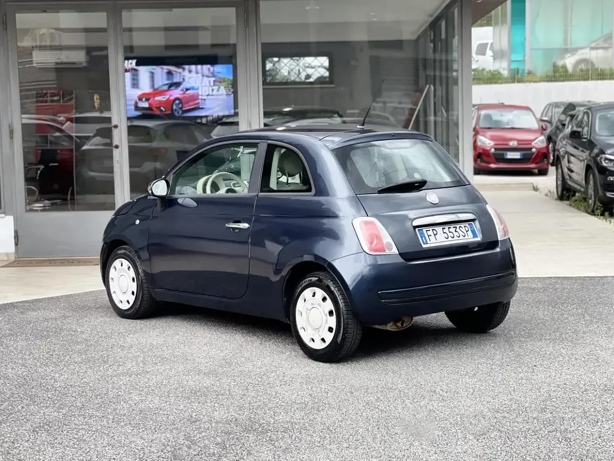 Usata Fiat 500 75 CV (55 kW) 2009 Bluazzurro Cabrio