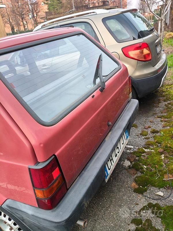 Usata Fiat Panda 2003 Rosso Utilitaria