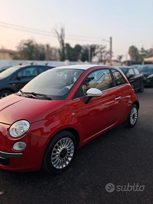 Usata Fiat 500 Lounge 69 CV (50 kW) 2011 Rosso Berlina