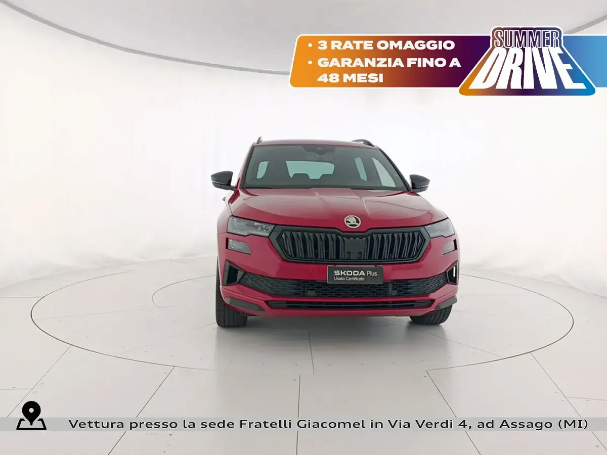 Usata Skoda Karoq SportLine 150 CV (110 kW) 2023 Rosso SUV