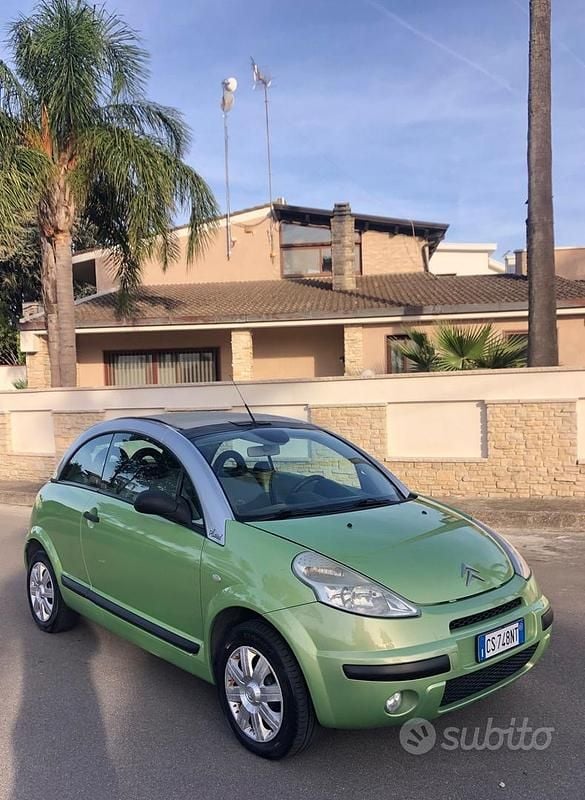 Usata Citroën C3 Pluriel 73 CV (53 kW) 2005 Verde Cabrio
