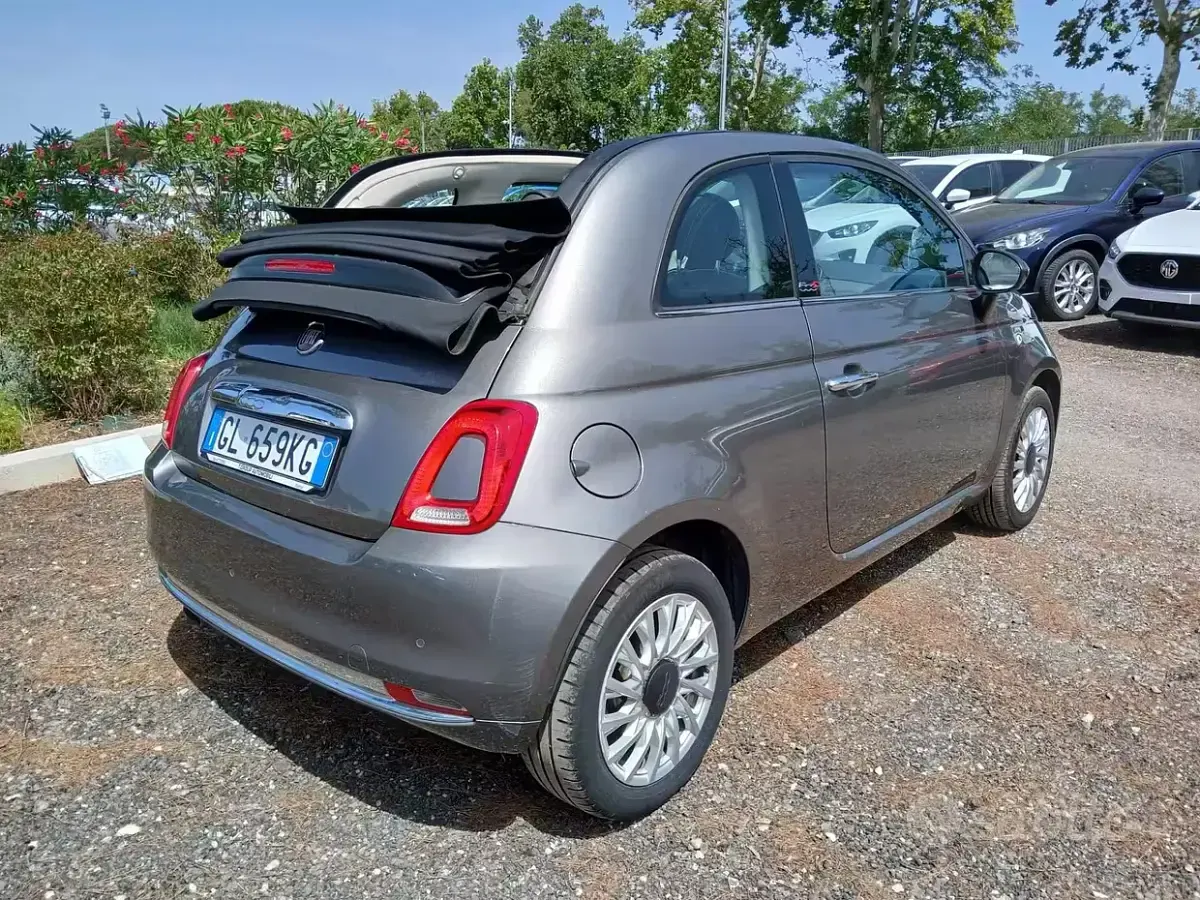 Usata Fiat 500C Dolcevita 69 CV (50 kW) 2017 Grigio Cabrio