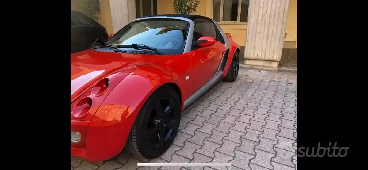 Usata Smart Roadster 82 CV (60 kW) 2003 Rosso Cabrio