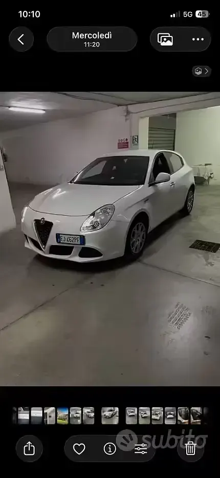 Usata Alfa Romeo Giulietta 105 CV (77 kW) 2011 Bianco Utilitaria