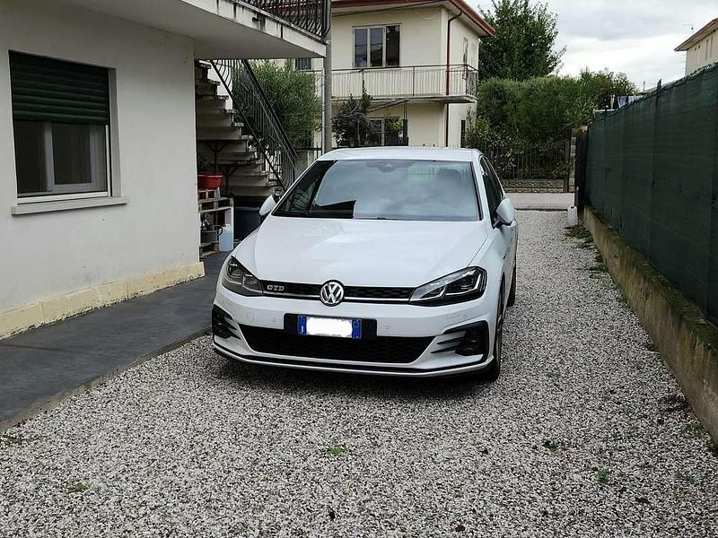 Usata VW Golf VII GTD 184 CV (135 kW) 2019 Bianco Berlina