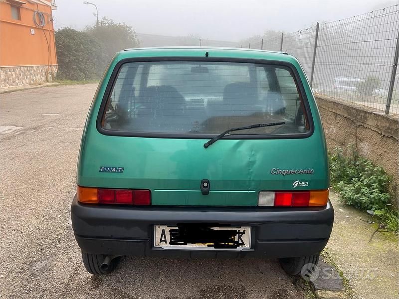 Usata Fiat Cinquecento 1992 Verde Utilitaria