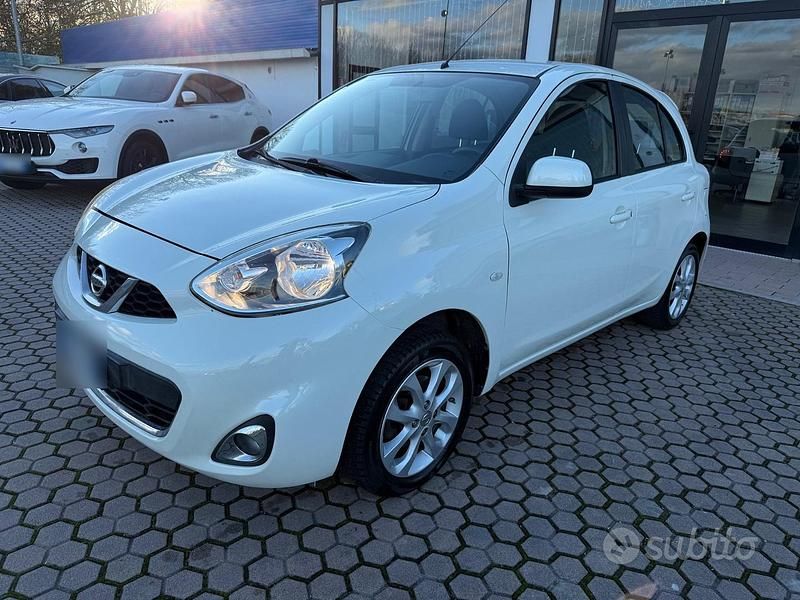 Usata Nissan Micra Tekna 80 CV (58 kW) 2015 Bianco Utilitaria