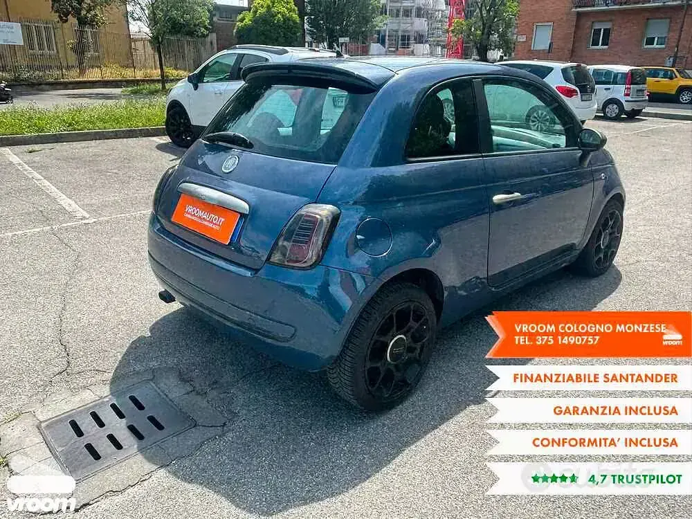 Usata Fiat 500 84 CV (61 kW) 2011 Blu Utilitaria