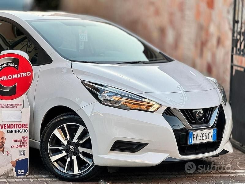 Usata Nissan Micra Acenta 70 CV (51 kW) 2019 Bianco Utilitaria