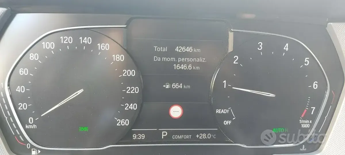 Usata BMW 116 Efficient Dynamics 109 CV (80 kW) 2022 Nero Utilitaria