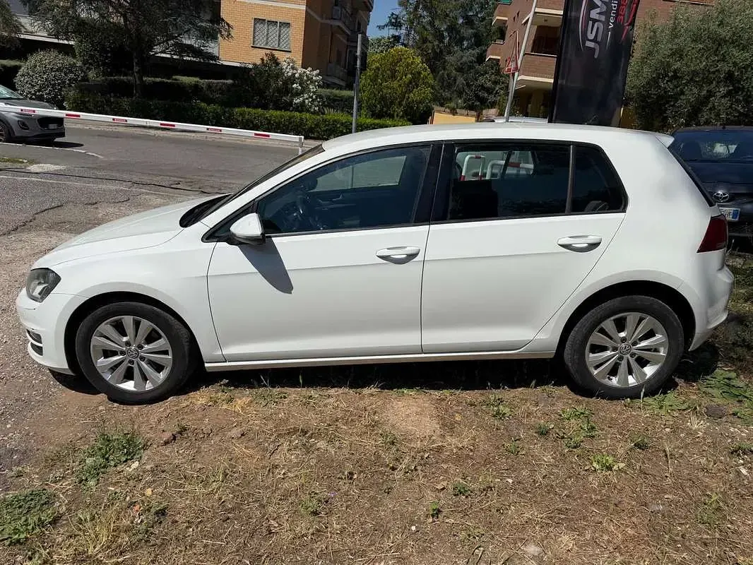Usata VW Golf VII 110 CV (80 kW) 2016 Bianco Berlina