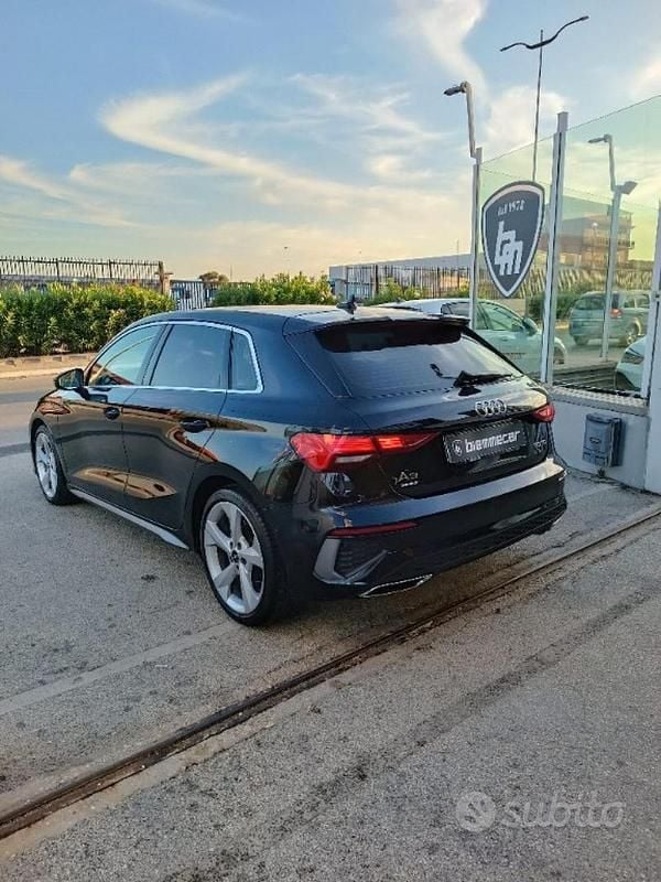 Usata Audi A3 S-Line 150 CV (110 kW) 2021 Nero Berlina