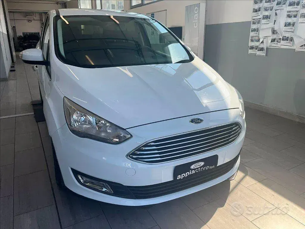 Usata Ford C-MAX Titanium S 120 CV (88 kW) 2017 Bianco Monovolume