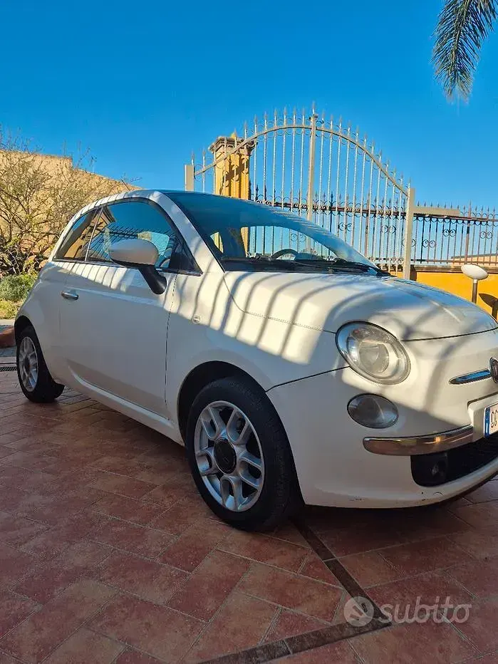 Usata Fiat 500 75 CV (55 kW) 2008 Bianco Berlina