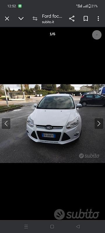 Usata Ford Focus 125 CV (91 kW) 2014 Bianco Berlina