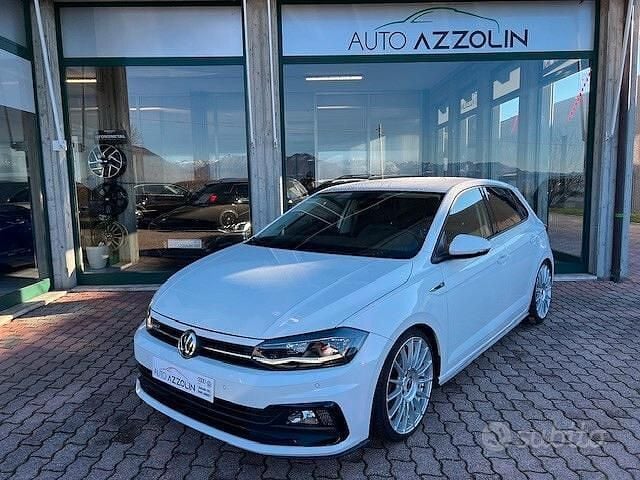 Usata VW Polo R-line 95 CV (69 kW) 2018 Bianco Berlina