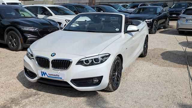 Usata BMW 218 Advantage 150 CV (110 kW) 2018 Bianco Cabrio