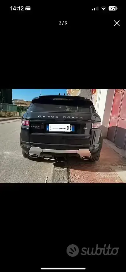 Usata Land Rover Range Rover evoque 150 CV (110 kW) 2013 Nero SUV
