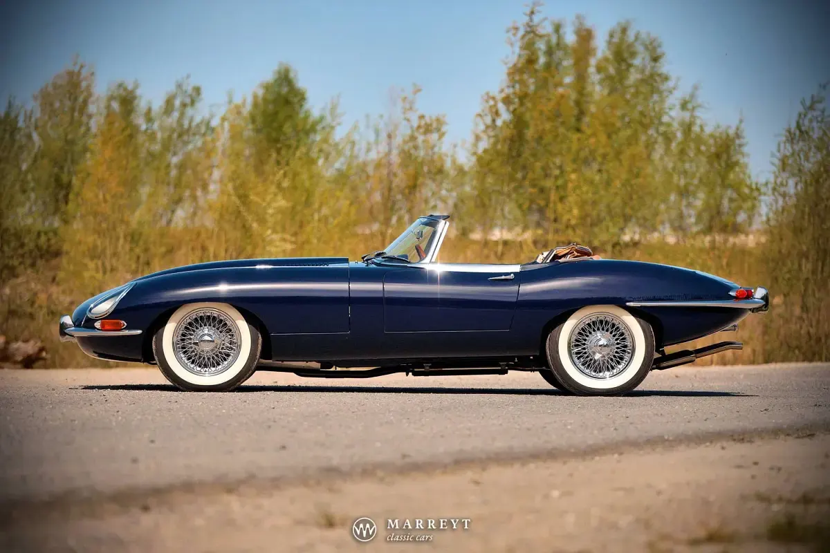 Usata Jaguar E-Type 269 CV (197 kW) 1966 Blu Cabrio