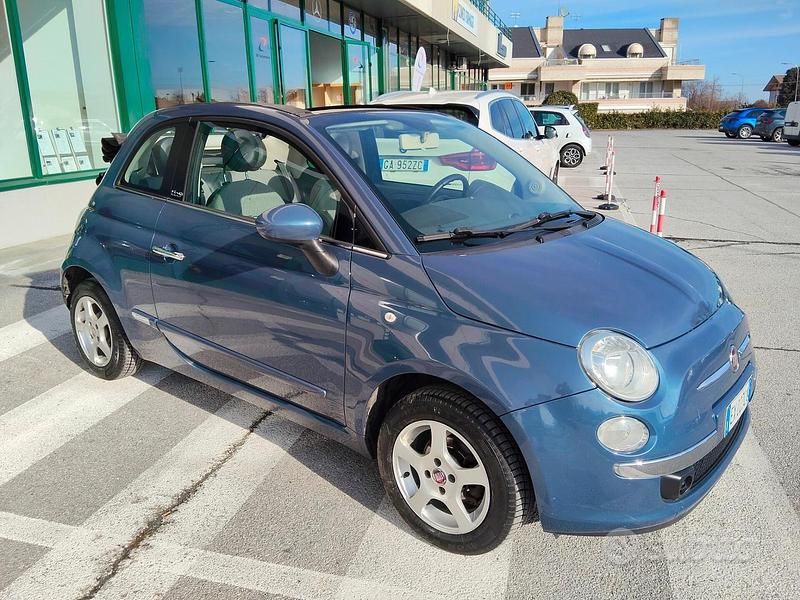 Usata Fiat 500C Lounge 69 CV (50 kW) 2013 Blu Cabrio