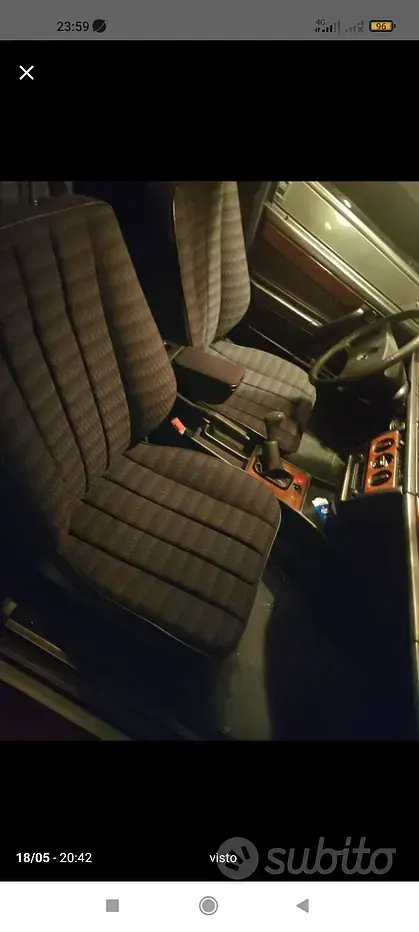 Usata Mercedes 190 122 CV (89 kW) 1988 Blu Berlina